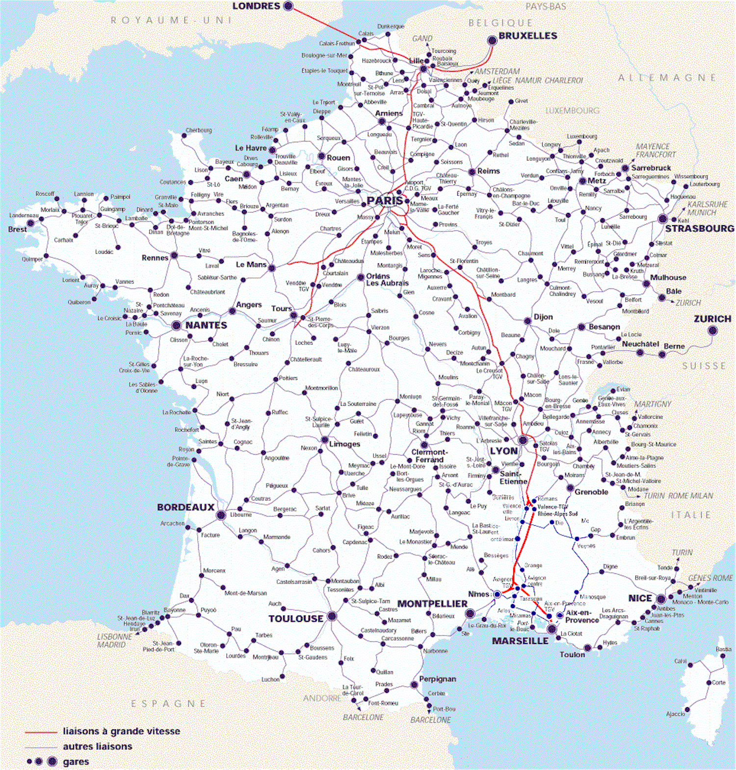 Mapa Ferroviario Francia Blog FundaciÓn Icil